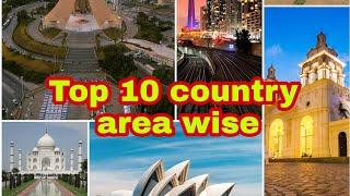 Top 10 country area wise #shorts @Shobhit Tales