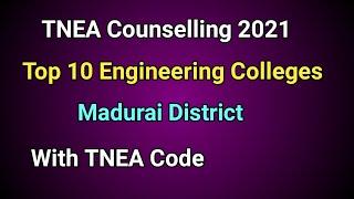 Top 10 Engineering colleges | Madurai District | TNEA 2021 | With tnea code | Tamil