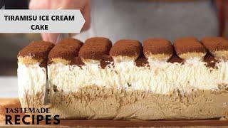 The Best-Ever Tiramisu Ice Cream Cake Recipe | Tastemade