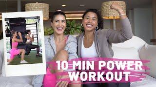 10MIN POWER HOME WORKOUT WITH HANNAH BRONFMAN! (No gym, No weights)