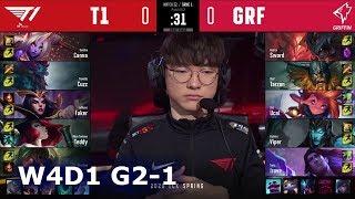 T1 vs GRF - Game 1 | Week 4 Day 1 S10 LCK Spring 2020 | T1 vs Griffin G1 W4D1