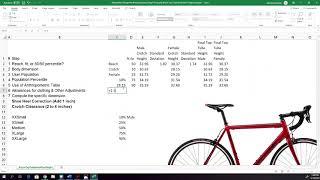 Workstation Design Using Anthropometric Principle Bicycle Top Tube Example