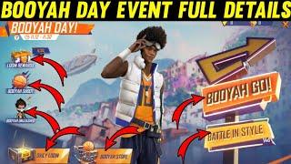 Free fire new booyah day event full details || free fire new event || free fire new event today ||