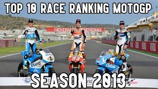 [2013] TOP 10 RACE RANKING HISTORY POINT MOTOGP