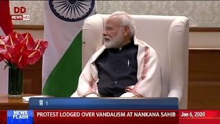 Singapore's Senior Minister Shanmugaratnam meets PM Narendra Modi