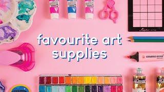 My current favorite art supplies! ♥