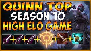 HOW TO BUILD QUINN TOP IN SEASON 10 (DORAN'S STACK + SANGUINE) - League of Legends