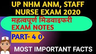 # up nhm / # up nhm anm, staff nurse exam 2020 / Important midwifery notes for anm, staff nurse exam