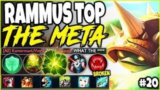 RAMMUS TOP LANE IS THE NEW META! LoL Meta Rammus Season 10 Build Guide #20! Top Rammus s10 Gameplay