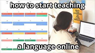 How to start teaching a language online (tips from an online Italian teacher) [EN]