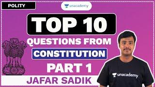 LDC | Polity | Top 10 Questions from Constitution | Part-1 | Kerala PSC 2020 | Jafar Sadik