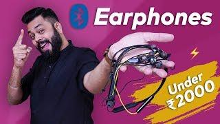 TOP 6 BEST BLUETOOTH EARPHONES UNDER ₹2000 ⚡⚡⚡December 2019