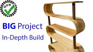 Building an Amazing Shelf with more than 500 wooden Segments