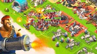 Attacking with Heavies and Medics in Boom Beach!!