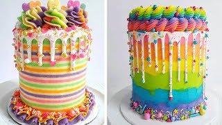 New Year Colorful Cake Decorating Cake | Buttercream Cake Recipes For Party | Extreme Cake