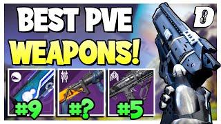 Top 10 BEST PVE Legendary Weapons RANKED! Endgame Weapon Guide | Destiny 2