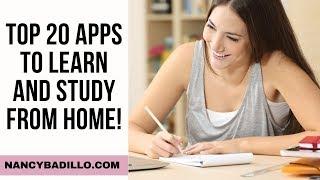 Top 20 Apps To Learn And Study From Home | Online Courses | Online Learning