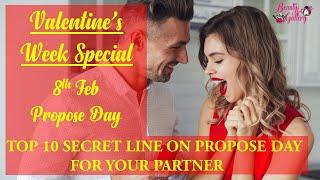 TOP 10 SECRET LINE ON PROPOSE DAY