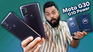 Moto G10 Power & Moto G30 Unboxing And First Impressions ⚡ 90Hz Screen, 6000mAh Battery & More