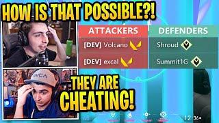 Shroud & Summit1G Get DESTROYED by VALORANT Developers! (PROS vs DEVS)