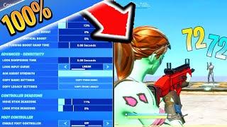 CHANGE This SETTING for PERFECT AIM! BEST Fortnite Settings PS4/XBOX! (Fortnite BEST Settings)