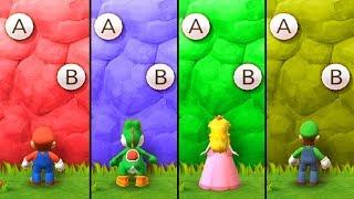 Mario Party The Top 100 - Minigames Luigi vs Mario vs Yoshi vs Peach