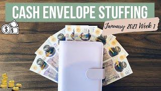 Cash Envelope Stuffing January 2021 Week 1 | UK Cash Budget