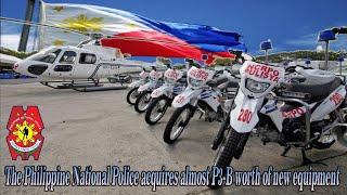 The Philippine National Police acquires almost P3-B worth of new equipment