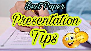 Best Paper Presentation Tips for Students || How to Write Answers in Board Exam ||