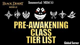 BLACK DESERT MOBILE : DETAILED CLASS PRE-AWAKENING TIER LIST!