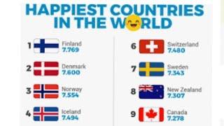 TOP 10 HAPPIEST COUNTRY IN THE WORLD