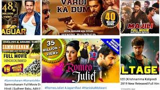 Top South Hindi dubbed blockbuster movies which cross more than 10 million views on you tube