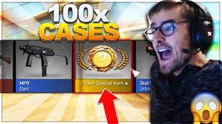 PimpCSGO 100x CASE OPENING (KNIFE UNBOXING!) #Pimp #CSGO #CaseOpening