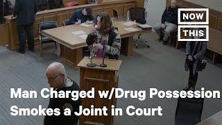 Man Charged with Drug Possession Smokes a Joint in Court | NowThis