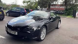 BMW 630i SPORT Convertible 07-75K Full Service Hist Top Spec Pearl Leather+Head Up Display+Sat Nav