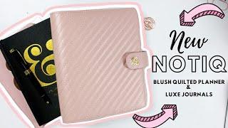 New Notiq Blush Quilted Planner and Luxe Journals | Unboxing + Giveaway