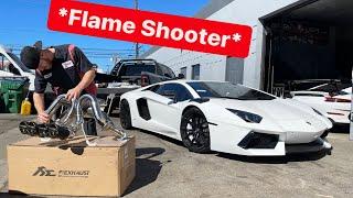 My BRAND NEW $20,000 Lamborghini Aventador Exhaust Has Finally Arrived! *Pure Insanity*