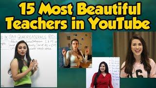 15 Most Beautiful Teachers in YouTube | Top entertainment masala