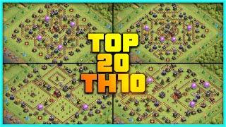 New Best Th10 base link War/Farming Base (Top20) With Link in Clash of Clans - th10 war base 2020