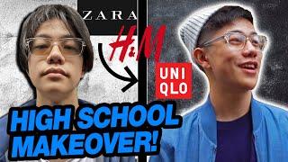 CHEAP HIGH SCHOOL MAKEOVER (Zara, H&M, Uniqlo) | Fung Bros