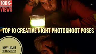 Top-10 | Creative Night Photoshoot #Poses With Smartphone | Best LowLight Photography For Men #Model