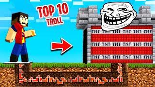 TOP 10 TROLLURI in MINECRAFT !