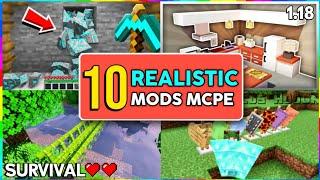 Top 10 epic mods  for minecraft pocket edition || Best Minecraft mods 1.18 || Criptbow Gaming ||