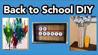 Back to School DIY Ideas!  Easy & Fun DIY's for Teachers!