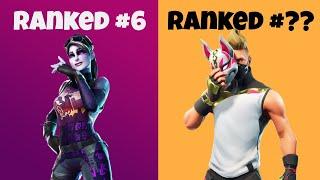 Top 10 BEST FORTNITE SKINS Of All Time! (Community Ranked)