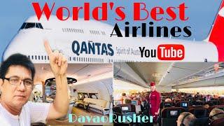 TOP 10 AIRLINES IN THE WORLD OF 2020 and Number One QANTAS AIRWAYS.