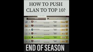 End of Season top 10 || How to get your clan in top clan|| Top Pushing clan of INDIA ||Best clan