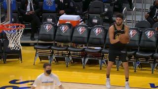 Klay Thompson Back On Court & Can’t Miss a Shot 