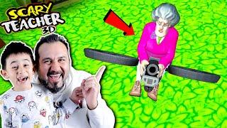 KIZGIN ÖĞRETMENİ DRONE KAÇIRDI! EVLİLİK TEKLİFİ MAHVOLDU |  SCARY TEACHER 3D OYNUYORUZ!