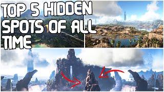 TOP 5 HIDDEN SPOTS ON ARK (CENTRE, ISLAND AND RAGNAROK)